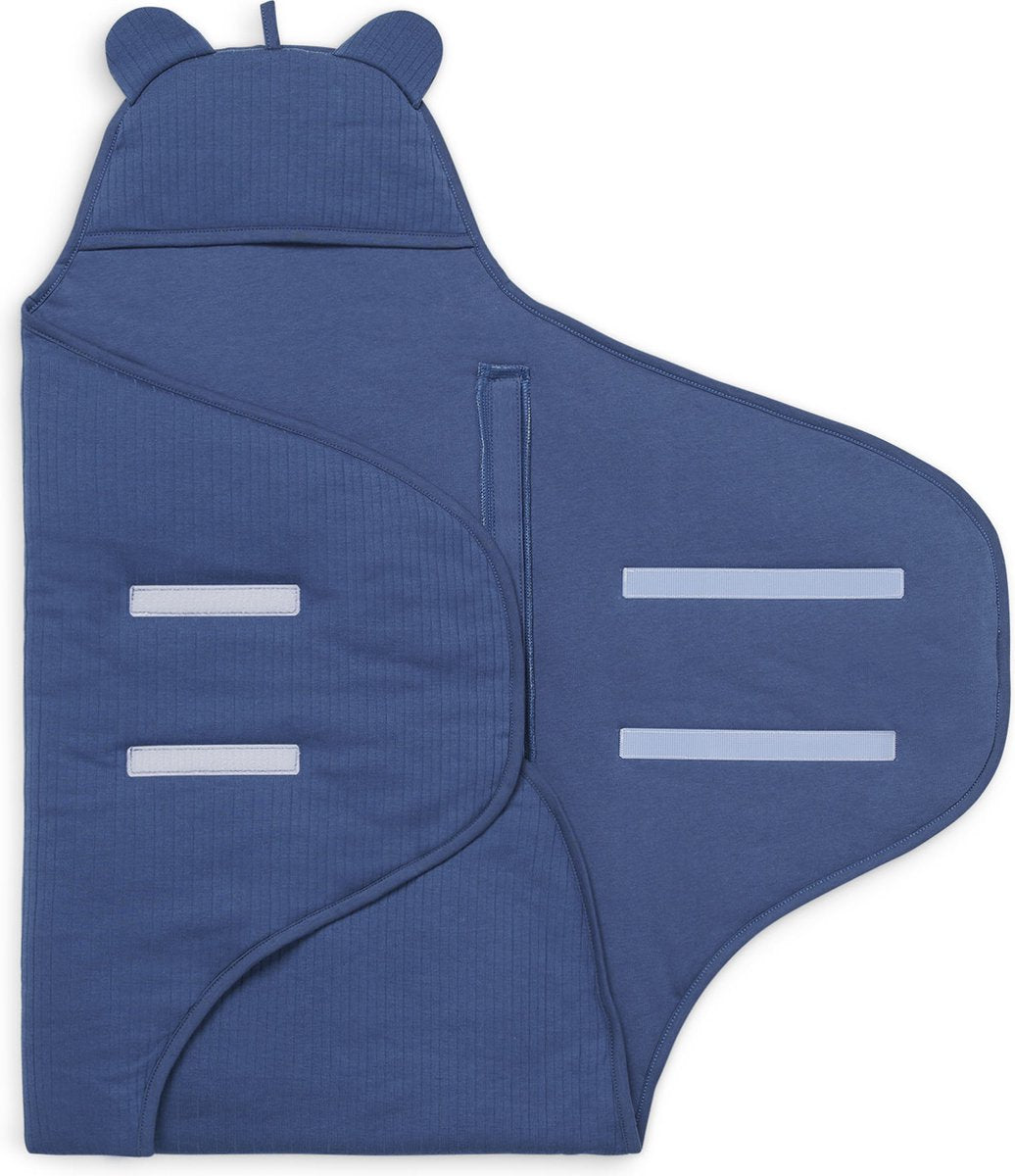 Wikkeldeken - Rib - Blauw