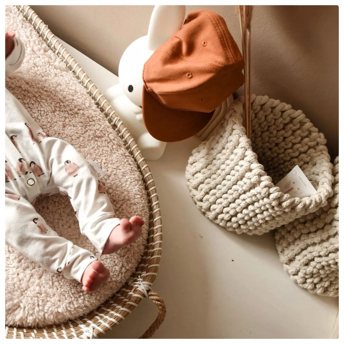 Hoeslaken verschoonmand/kinderwagen - Teddy Beige