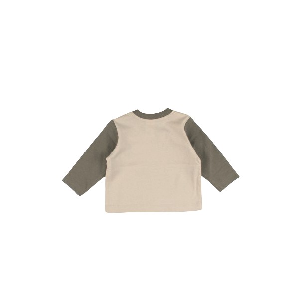 Longsleeve - tweekleurig army green