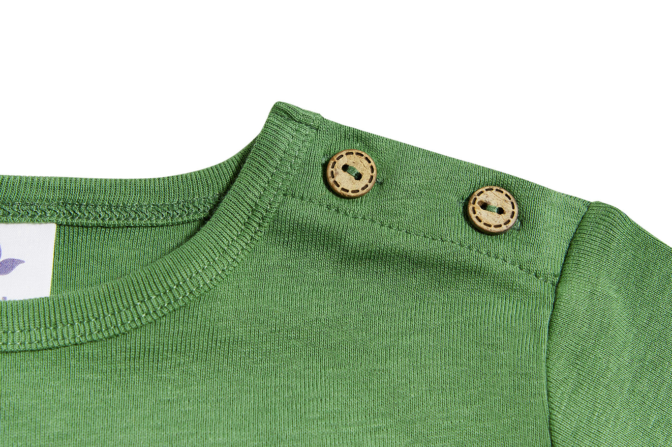 Basic longsleeve - Bio-cotton - Woudgroen
