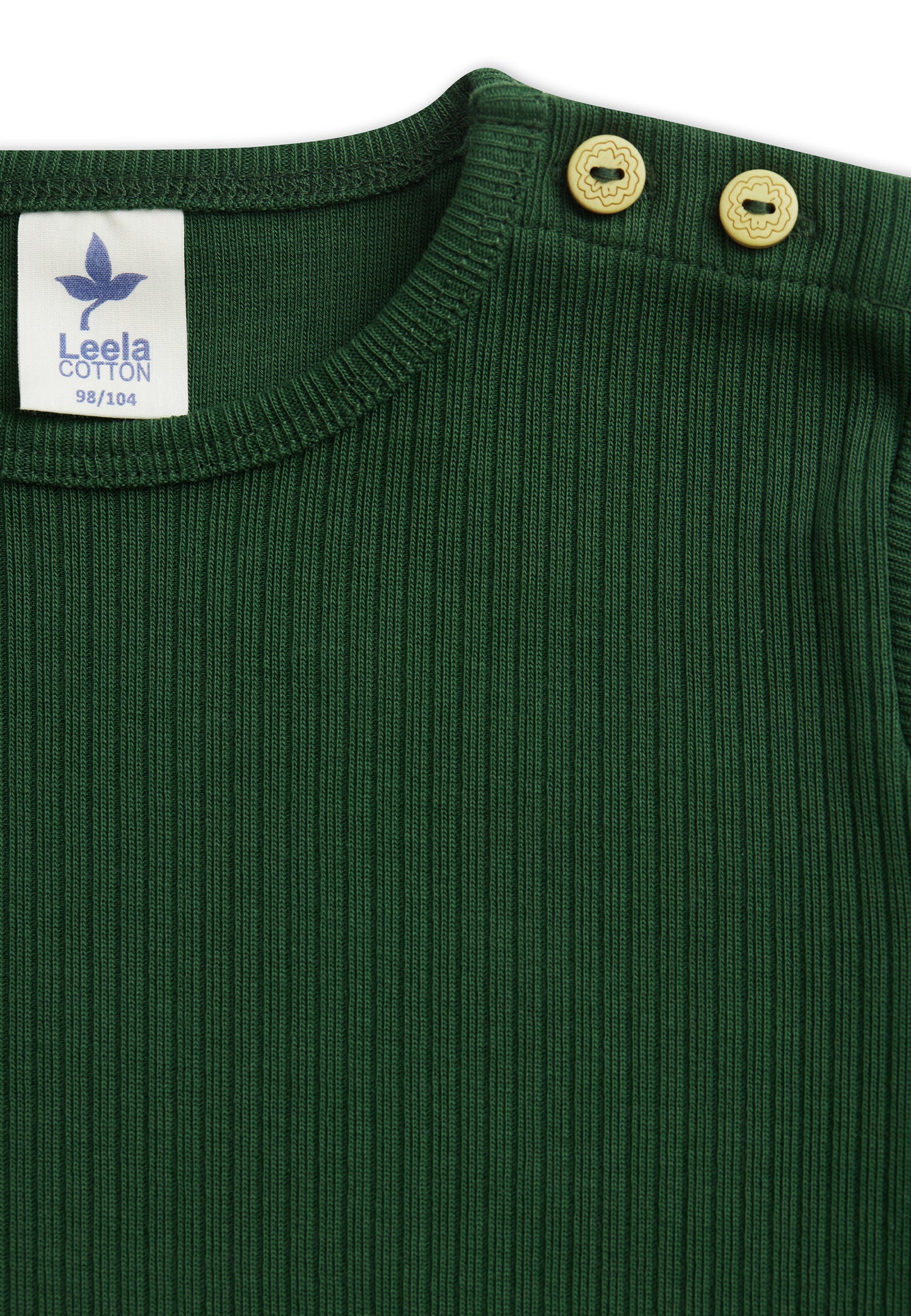 Basic rib longsleeve - Bio-cotton - Dennengroen