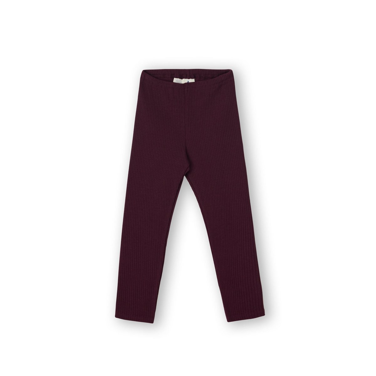 Basic Rib Legging - Aubergine 74/80