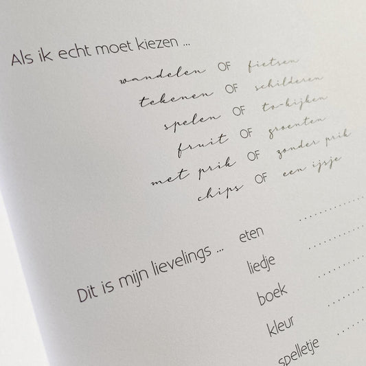 Invulboek - Friends & Family