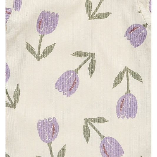 Romper rib - lange mouw - Tulips