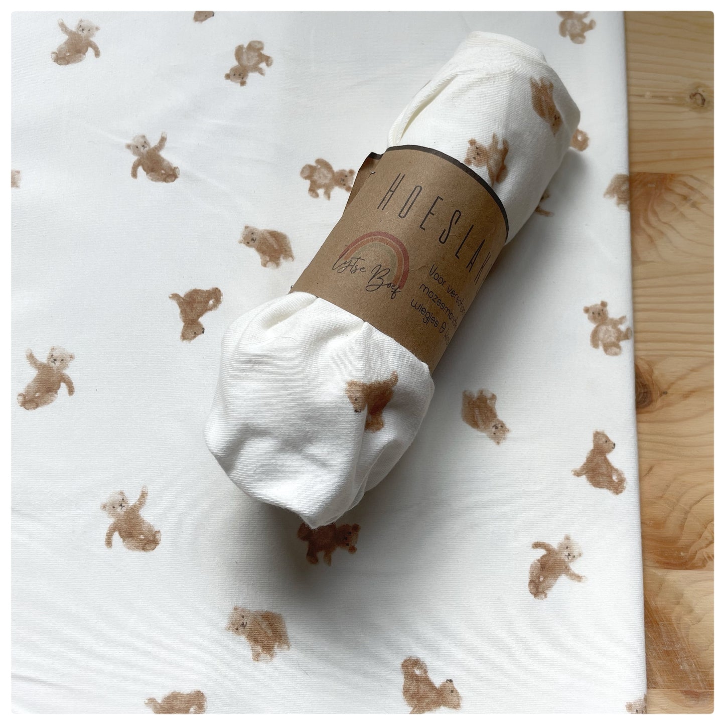 Hoeslaken verschoonmand/kinderwagen - beertjes