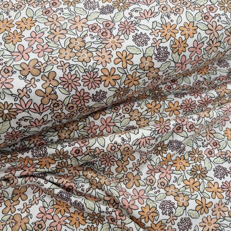 Hoeslaken verschoonmand/kinderwagen - bloemenveld