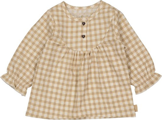 Tuniek - geruit - creme - 68