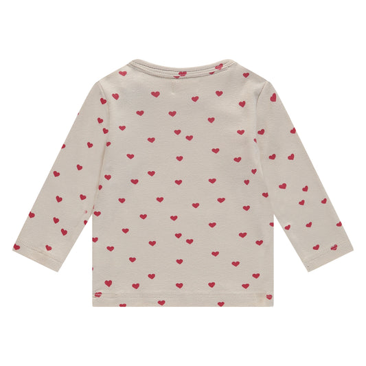 Baby longsleeve - modal mix - hearts