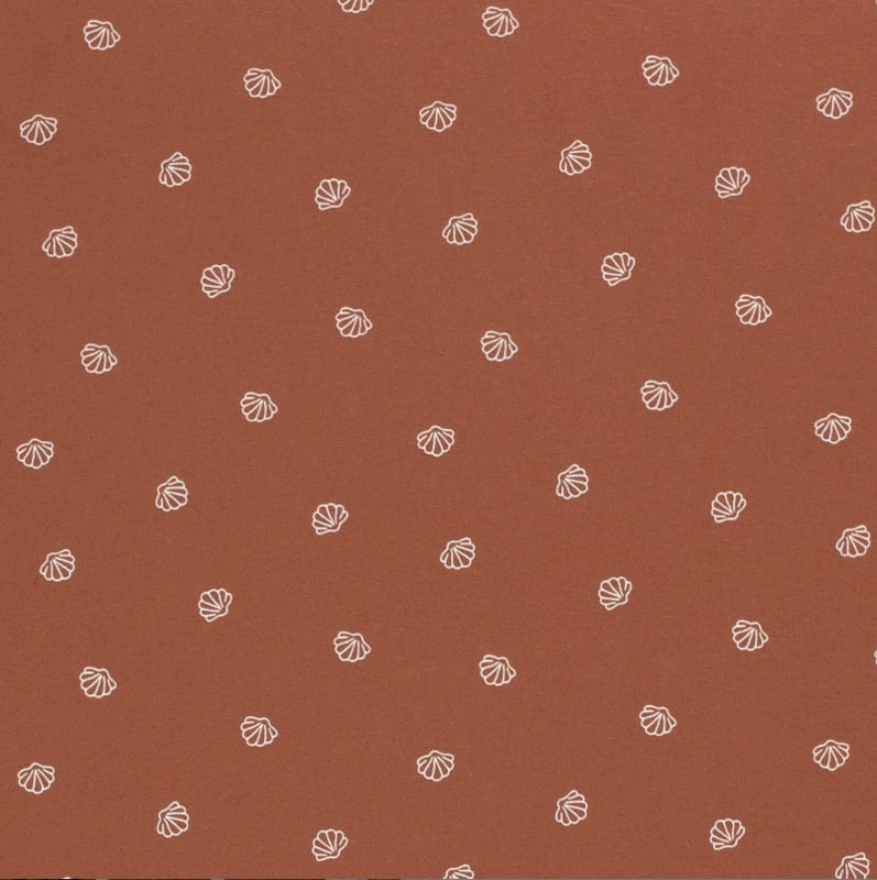 Hoeslaken verschoonmand/kinderwagen - terra schelpen