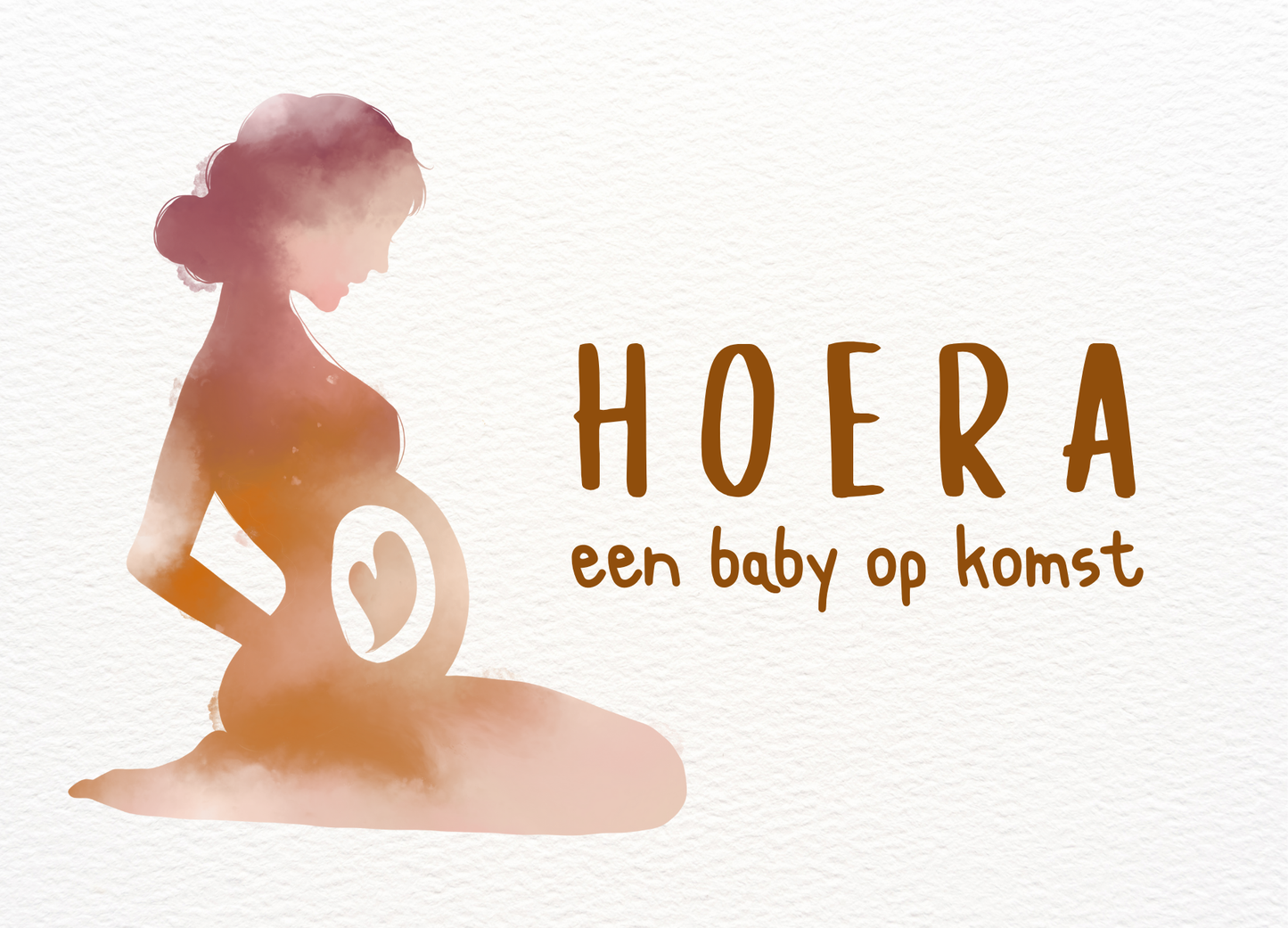 Wenskaart - Hoera, een baby op komst - a6