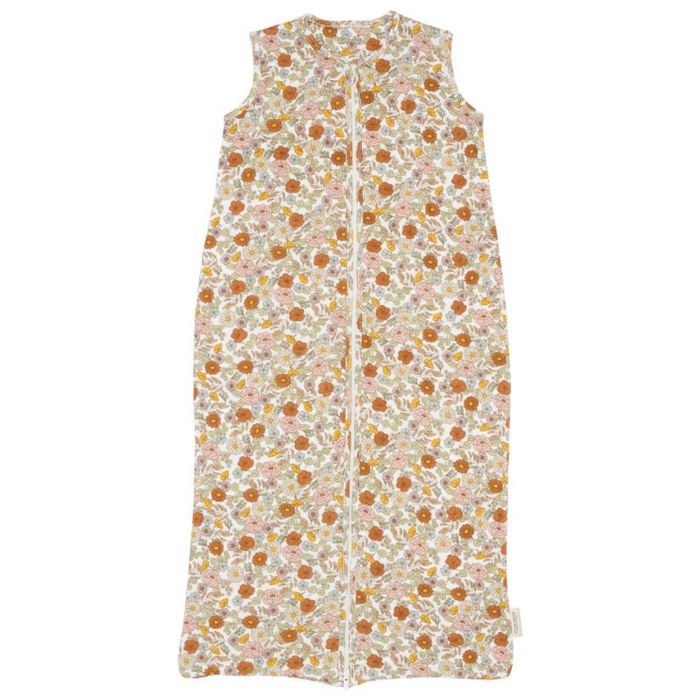 Zomer slaapzak - Hydrofiel jersey - Vintage flower - Maat 90