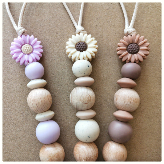 Speenkoord Boho Bloem - keuze uit 4 kleuren