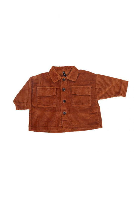 Corduroy jas - caramel - Ravies Kids