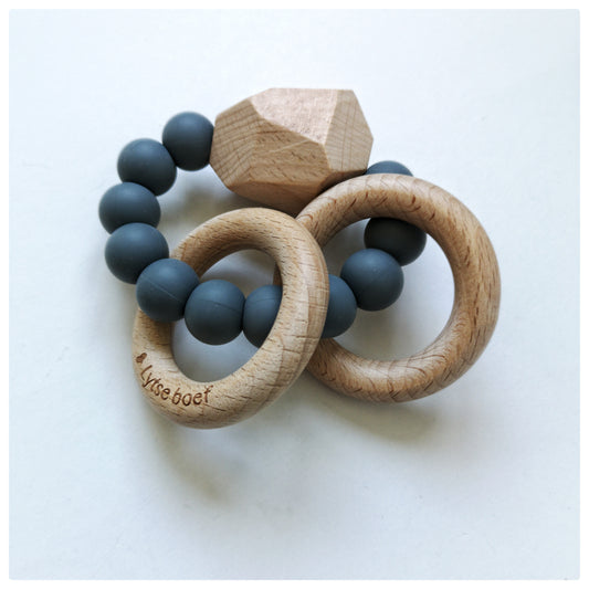 Dubbele Bijtring Mono - keuze uit verschillende kleuren