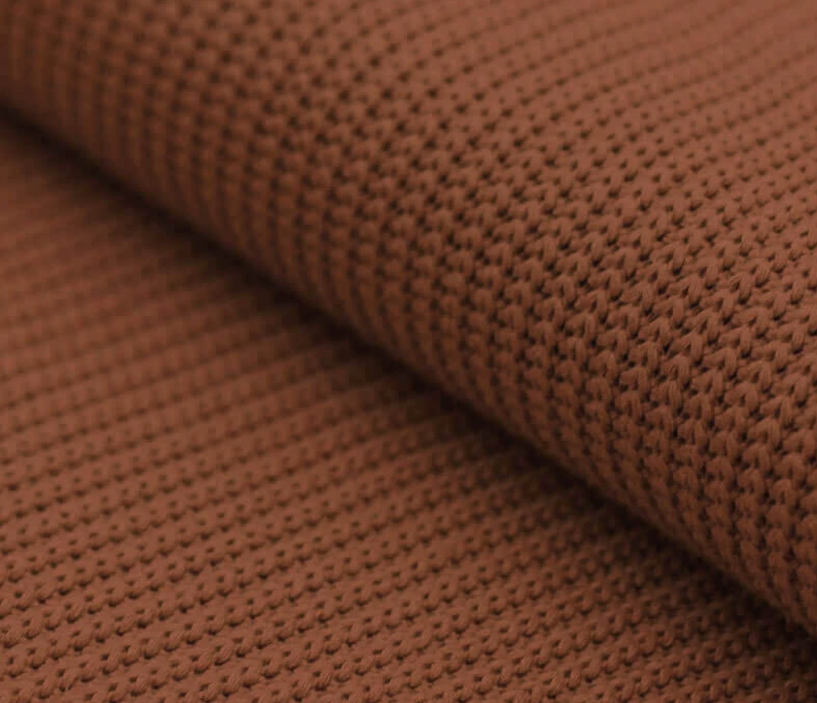 Hoeslaken verschoonmand/kinderwagen - gebreid caramel