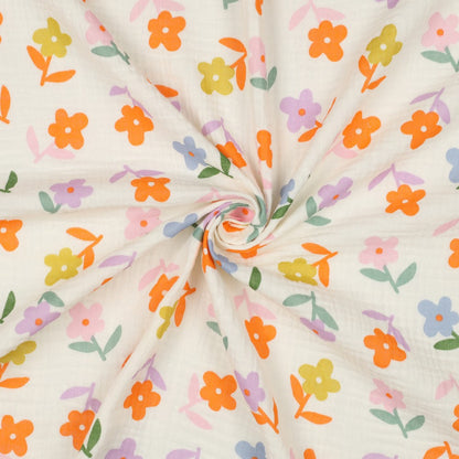 Hydrofiele XL multidoek - multicolor - bloemen