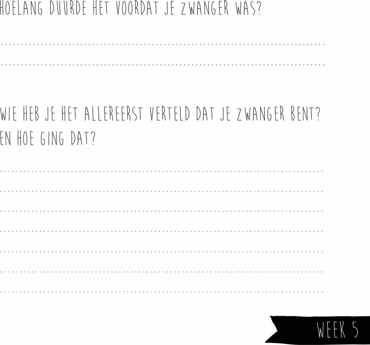 Invulboek - mijn negen maanden boek - safari