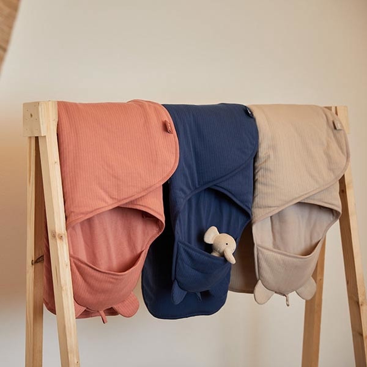 Wikkeldeken - Rib - Roze