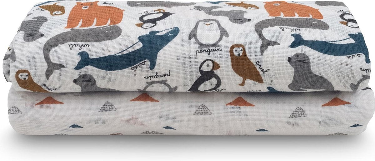 Hydrofiel Multidoek Polar XL 115x115cm - 2 Stuks