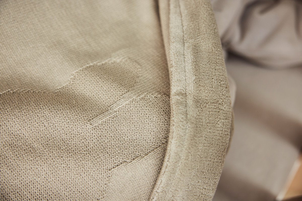 Deken Ledikant 100x150cm - Nijntje - Olive Green/Coral Fleece