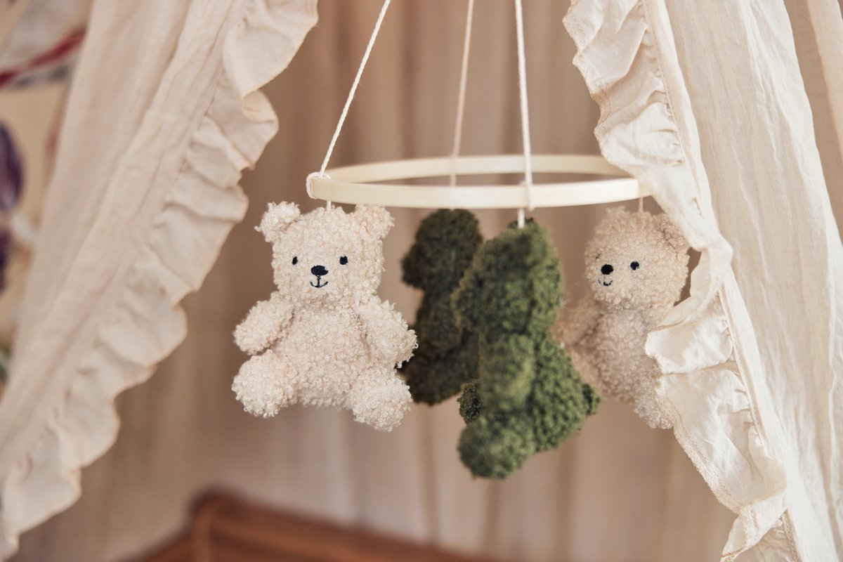 Baby Mobiel Teddy Bear (Leaf Green/Naturel) - Boxmobiel