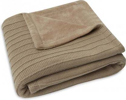 Deken Ledikant 100x150 - Velvet Pure Knit Biscuit