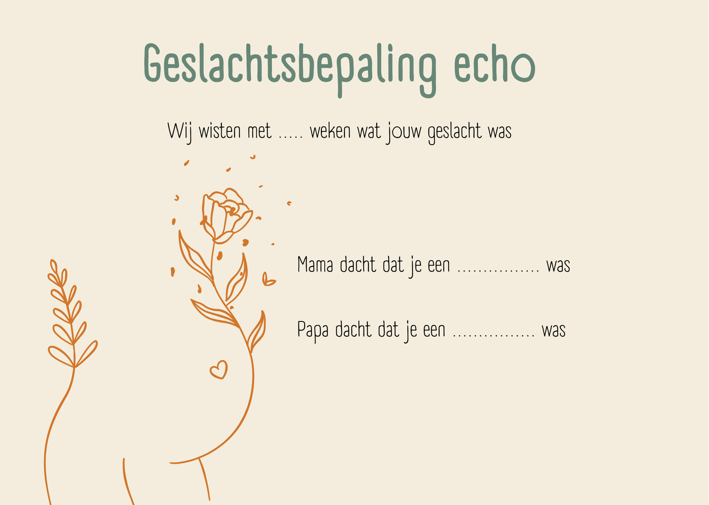 Echoboekje - Retro Bloemen