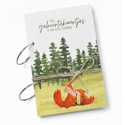 Bewaarbundel geboortekaartjes A5 - Bosvriendjes