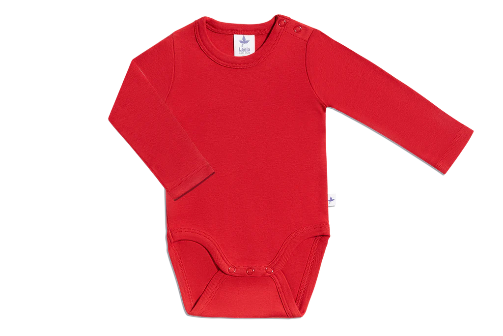 Basic Romper - Bio-cotton - Rood