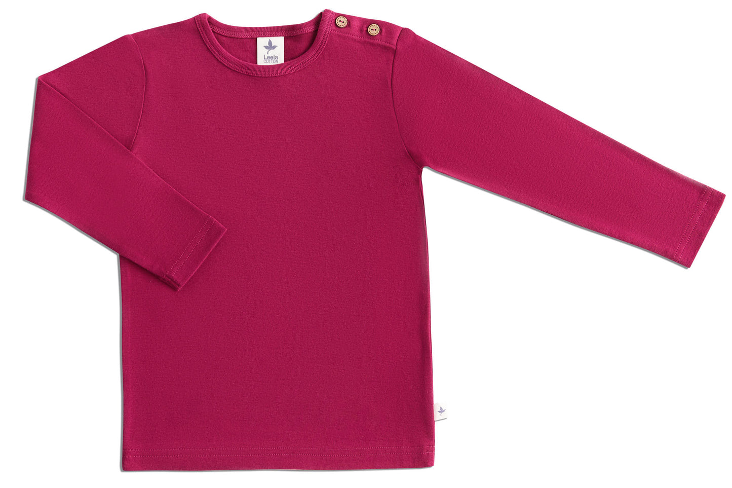 Basic longsleeve - Bio-cotton - Fuchsia