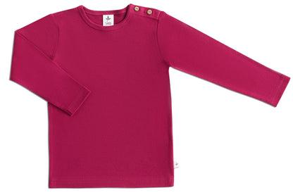 Basic longsleeve - Bio-cotton - Fuchsia