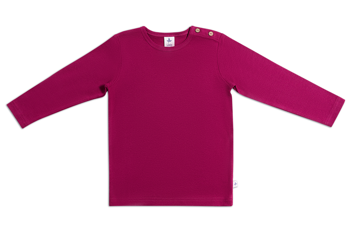 Basic longsleeve - Bio-cotton - Fuchsia