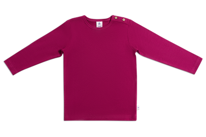 Basic longsleeve - Bio-cotton - Fuchsia