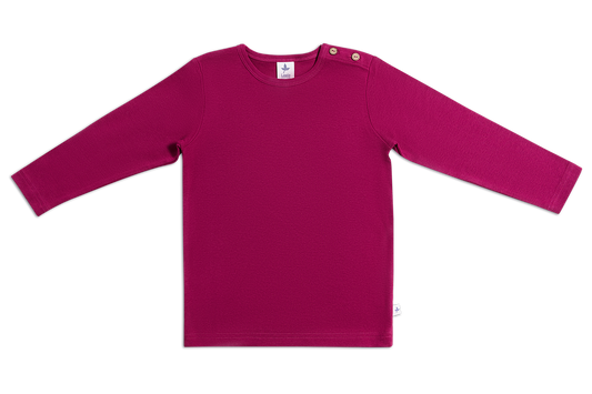 Basic longsleeve - Bio-cotton - Fuchsia