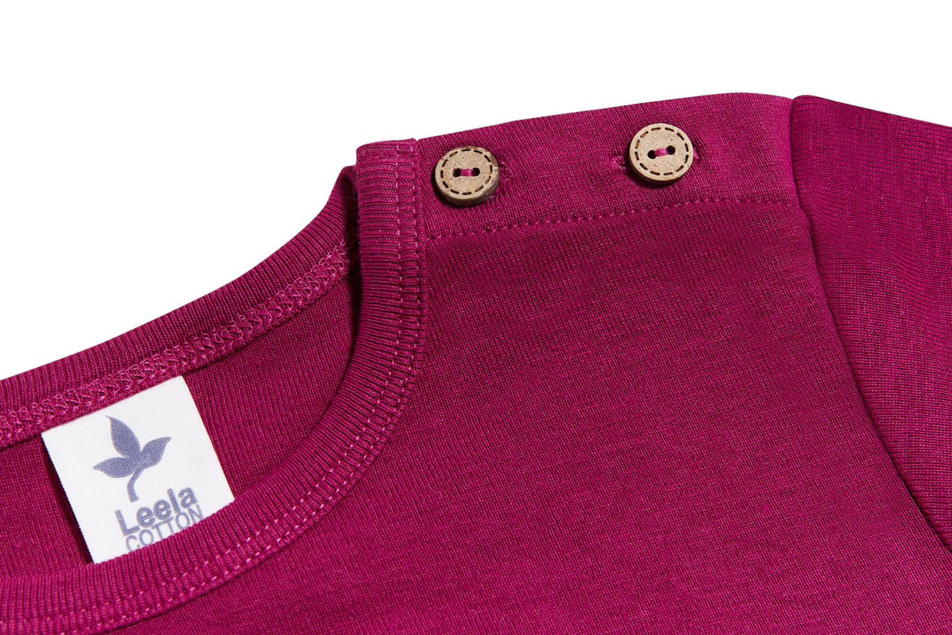 Basic longsleeve - Bio-cotton - Fuchsia