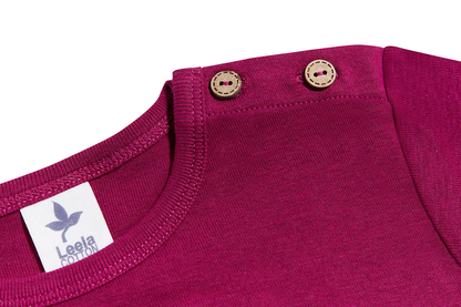Basic longsleeve - Bio-cotton - Fuchsia