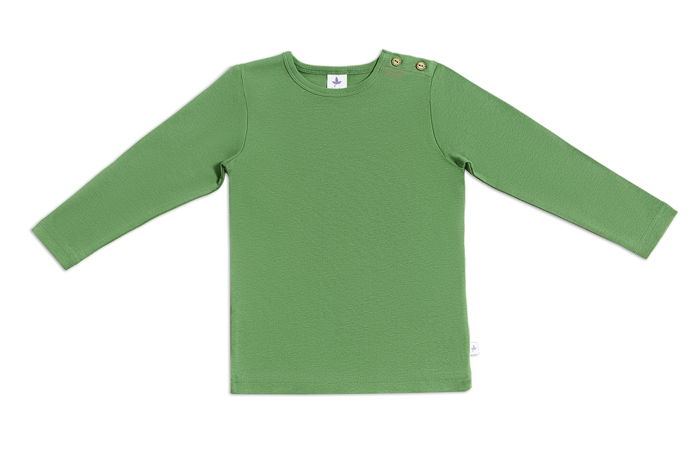 Basic longsleeve - Bio-cotton - Woudgroen