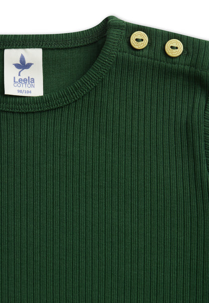Basic rib longsleeve - Bio-cotton - Dennengroen