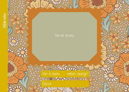 Echoboekje - Retro Bloemen