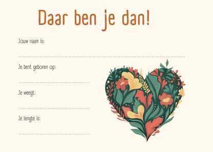 Echoboekje - Retro Bloemen