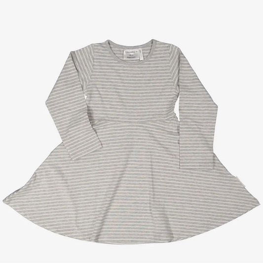 Flared jurk - Bamboe - Grijs