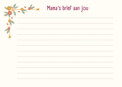 Zwangerschapsboek - Retro Bloemen