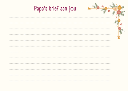 Zwangerschapsboek - Retro Bloemen