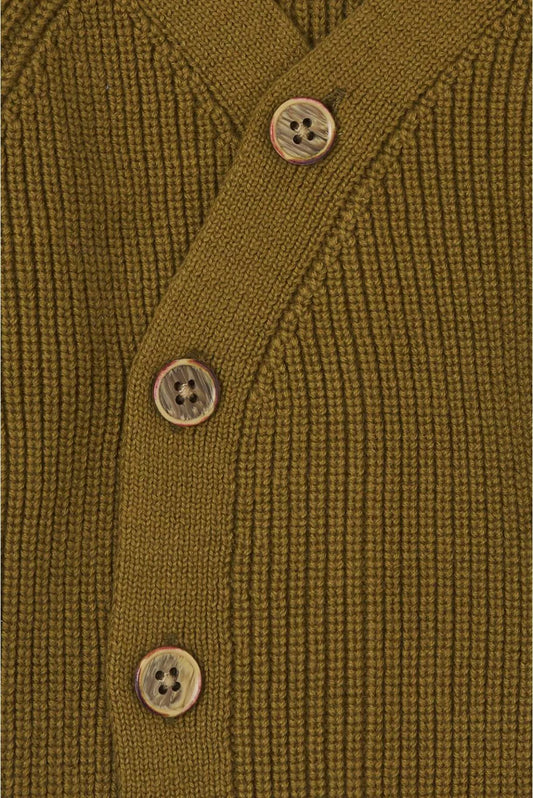 Vest Geldo - gebreid - Butternut - Olijf