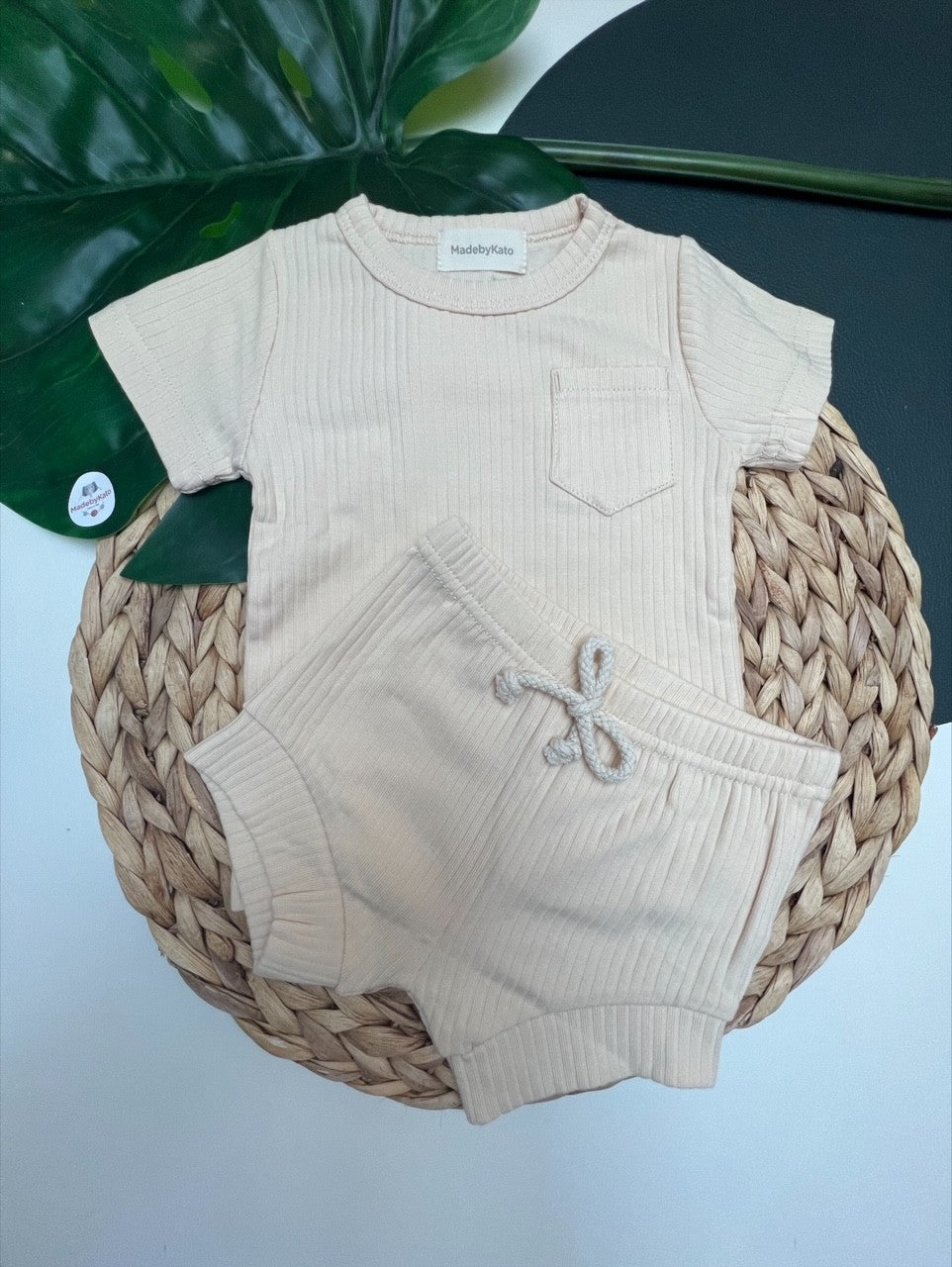 Zomer setje - Rib - Creme