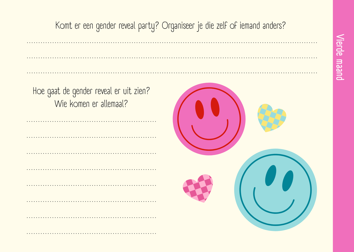 Zwangerschapsboek - Smiley / Blokjes