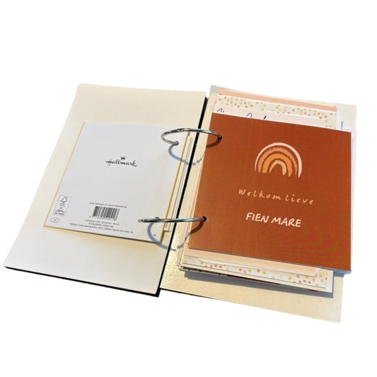 Bewaarbundel geboortekaartjes A5 - Bloemen