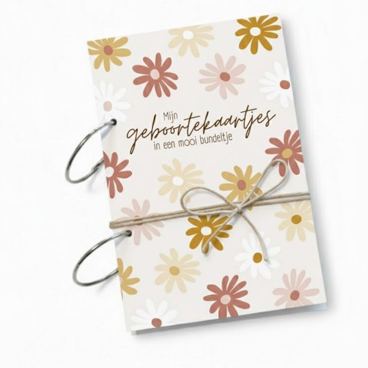 Bewaarbundel geboortekaartjes A5 - Bloemen