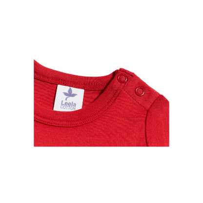 Basic Romper - Bio-cotton - Rood