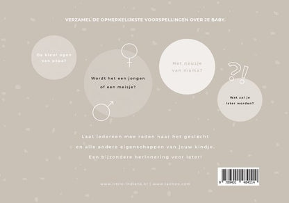 Meisje of Jongen? - Invulboek gender reveal